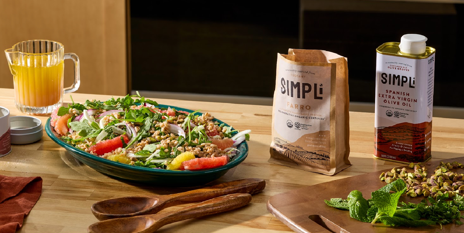 Farro, Citrus & Arugula Salad