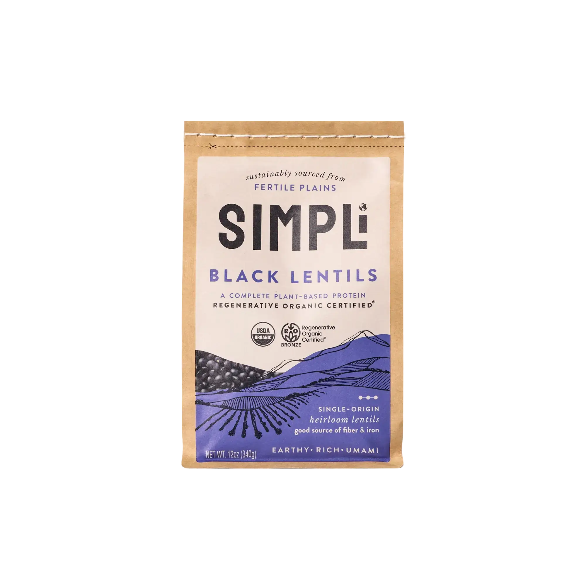 SIMPLi REGENERATIVE ORGANIC CERTIFIED® BLACK LENTILS
