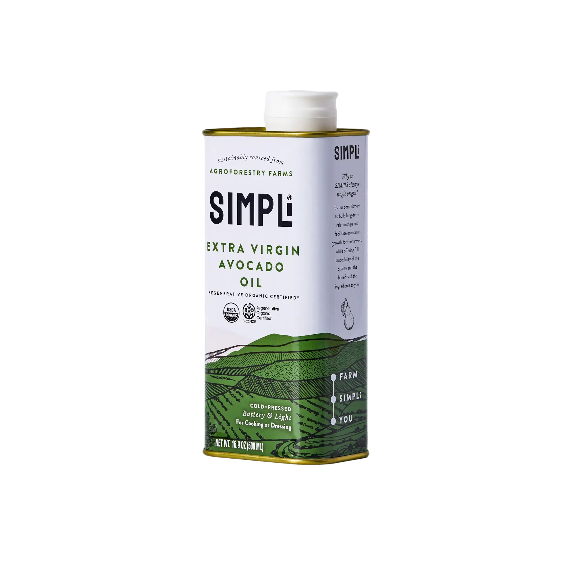 SIMPLi REGENERATIVE ORGANIC CERTIFIED® EXTRA VIRGIN AVOCADO OIL