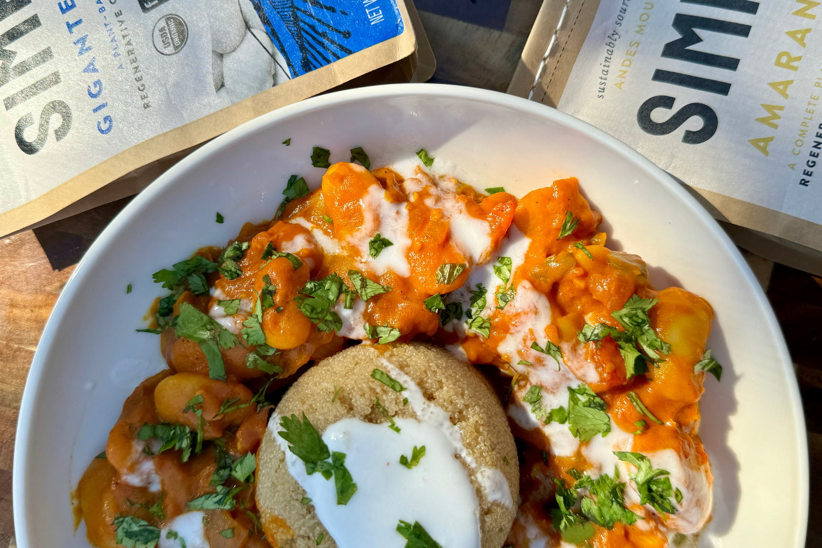 Gigante Coconut Curry with Amaranth