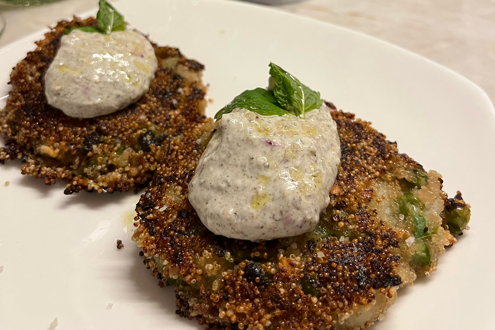 Amaranth Pea Fritters