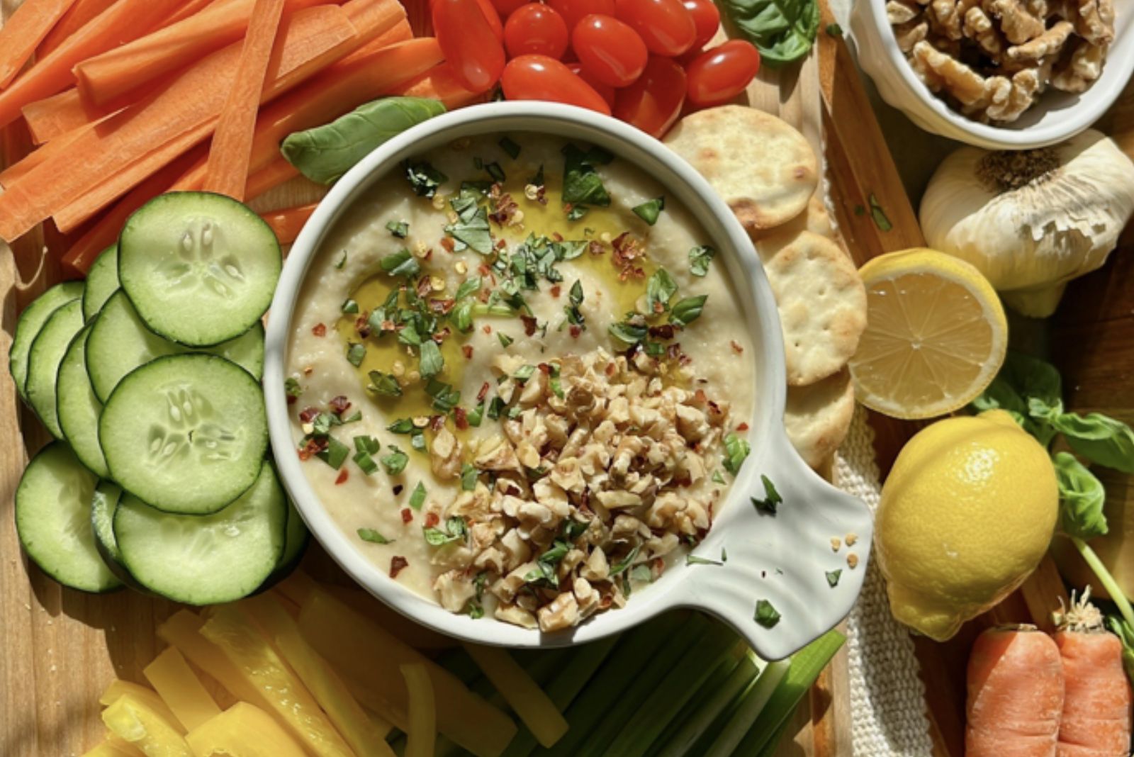 ROASTED GARLIC BEAN DIP