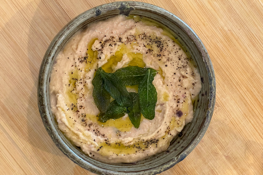 Gigante Bean Dip with Crispy Sage