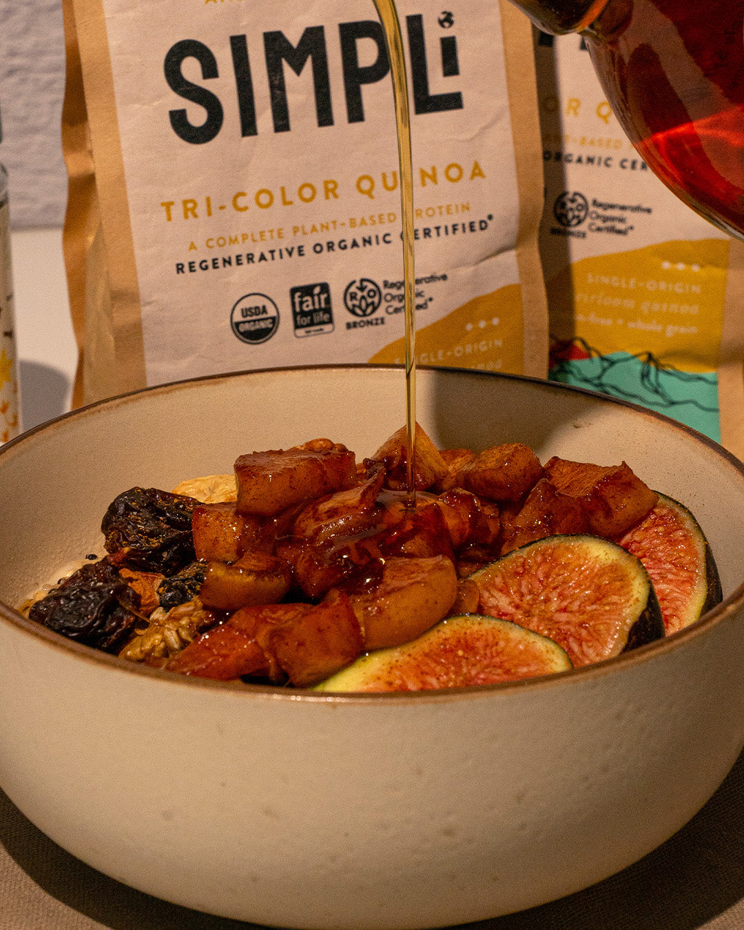 Quinoa Porridge Bowl with Caramelized Apples