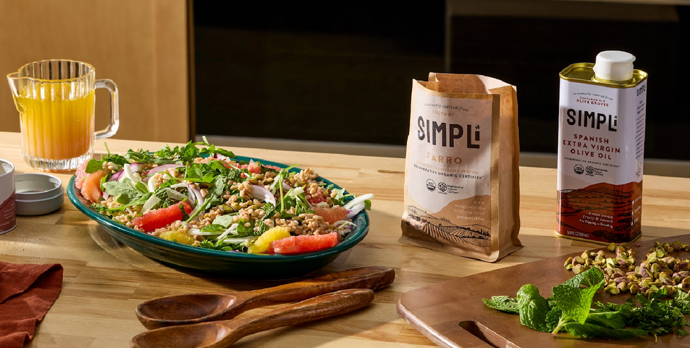Farro, Citrus & Arugula Salad