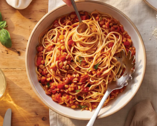Red Lentil Bolognese