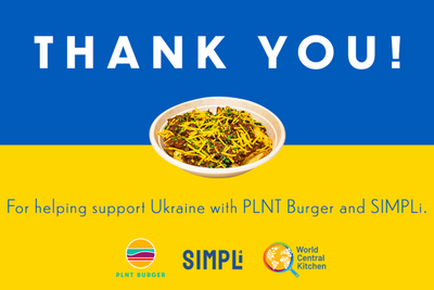PLNT Burger's Support Ukrainian Farmers with SIMPLi's Sunflower Oil