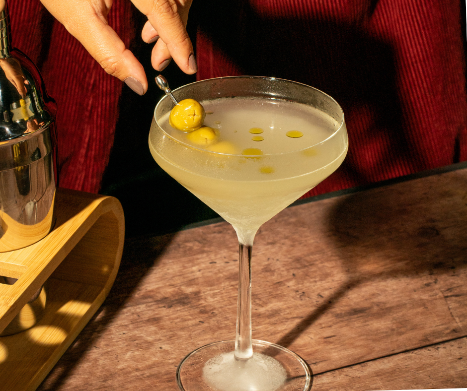 EVOO Dirty Martini