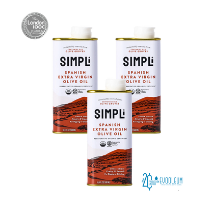 3-PACK SIMPLi REGENERATIVE ORGANIC CERTIFIED® SPANISH EXTRA VIRGIN OLIVE OIL