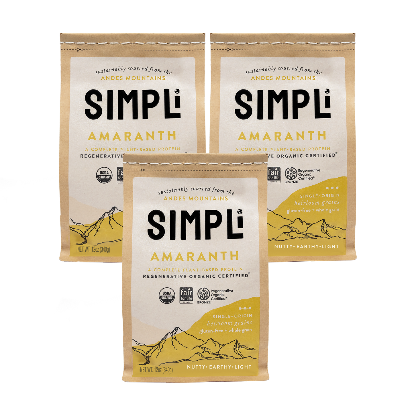 3-PACK SIMPLi REGENERATIVE ORGANIC CERTIFIED® AMARANTH