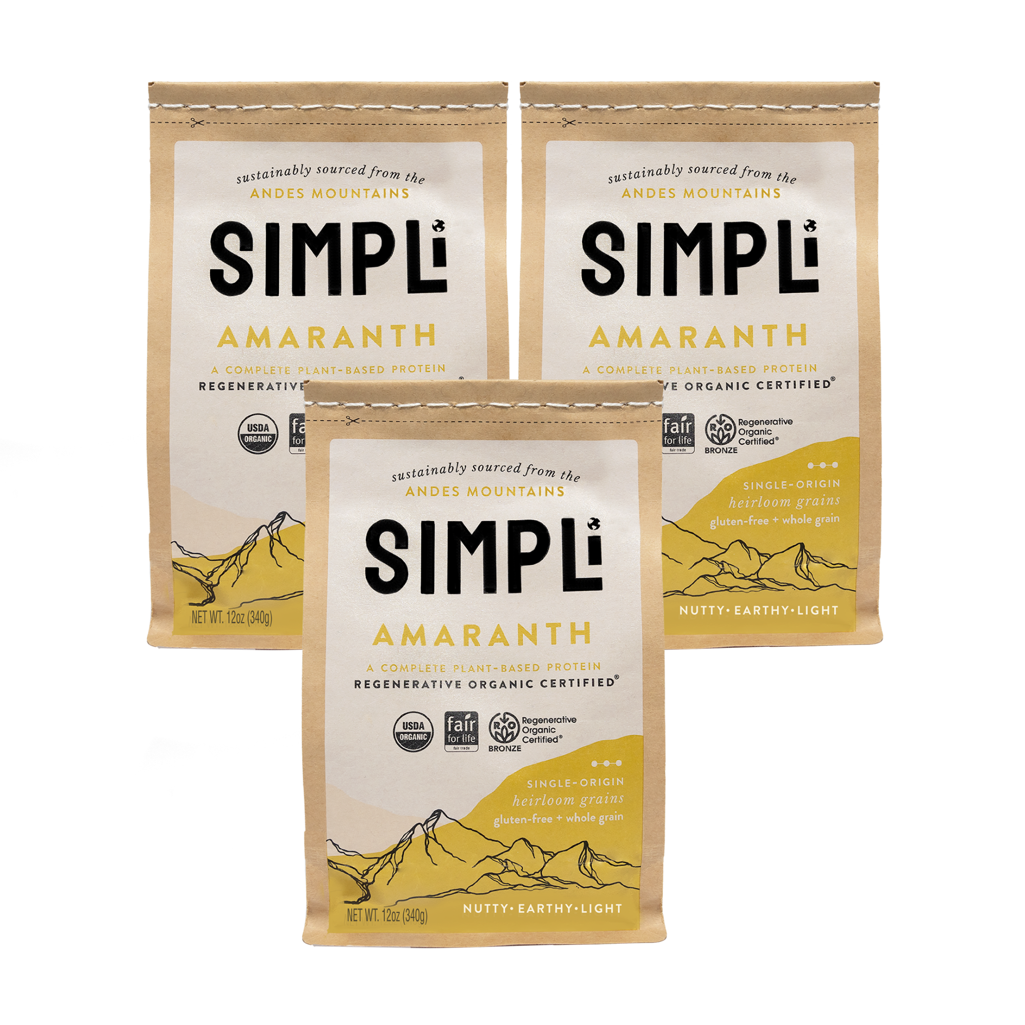 3-PACK SIMPLi REGENERATIVE ORGANIC CERTIFIED® AMARANTH