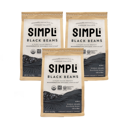 3-PACK SIMPLi REGENERATIVE ORGANIC CERTIFIED® BLACK BEANS