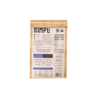 SIMPLi REGENERATIVE ORGANIC CERTIFIED® BLACK LENTILS