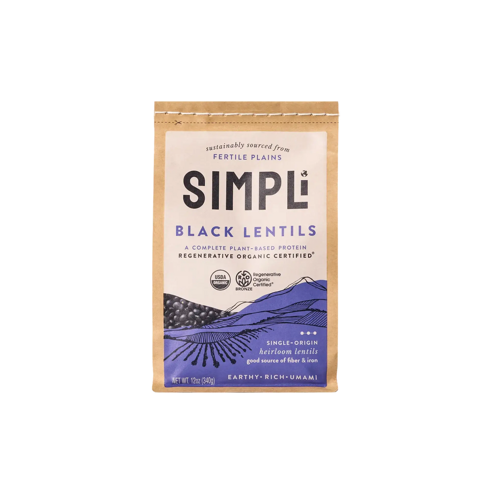 SIMPLi REGENERATIVE ORGANIC CERTIFIED® BLACK LENTILS