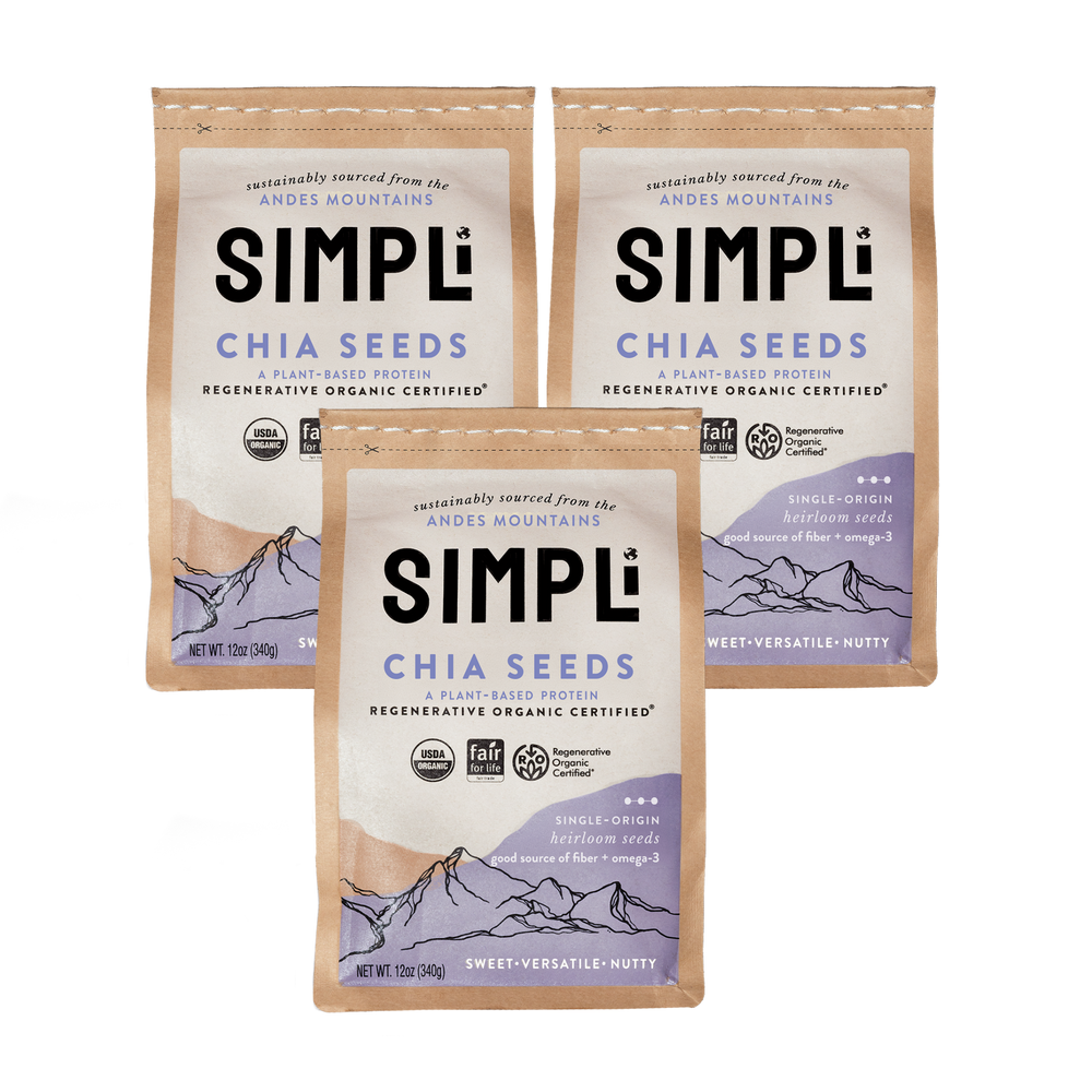 3-PACK SIMPLi REGENERATIVE ORGANIC CERTIFIED® CHIA SEEDS