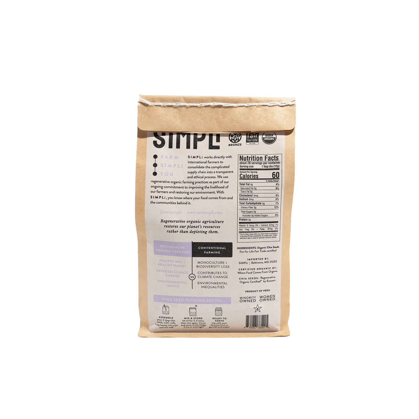 SIMPLi REGENERATIVE ORGANIC CERTIFIED® CHIA SEEDS