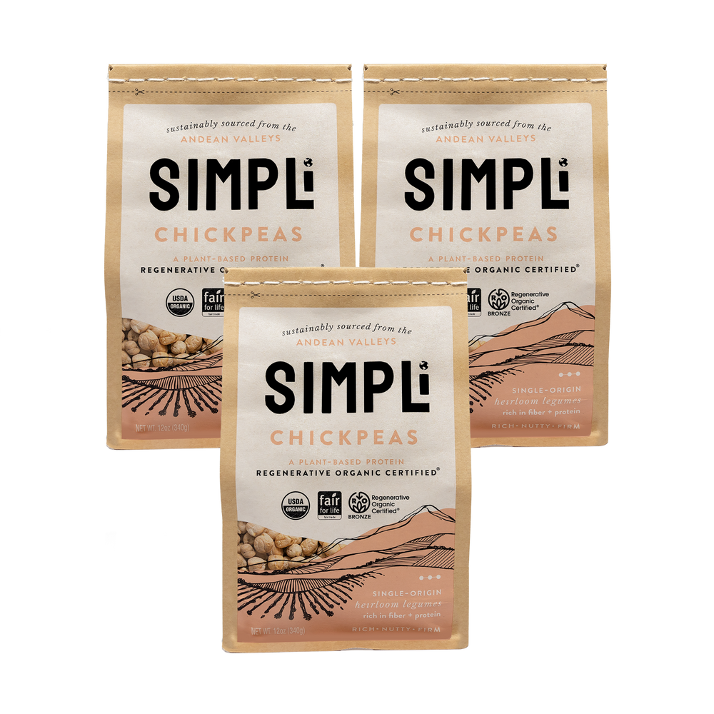 3-PACK SIMPLi REGENERATIVE ORGANIC CERTIFIED® CHICKPEAS
