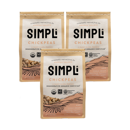 3-PACK SIMPLi REGENERATIVE ORGANIC CERTIFIED® CHICKPEAS