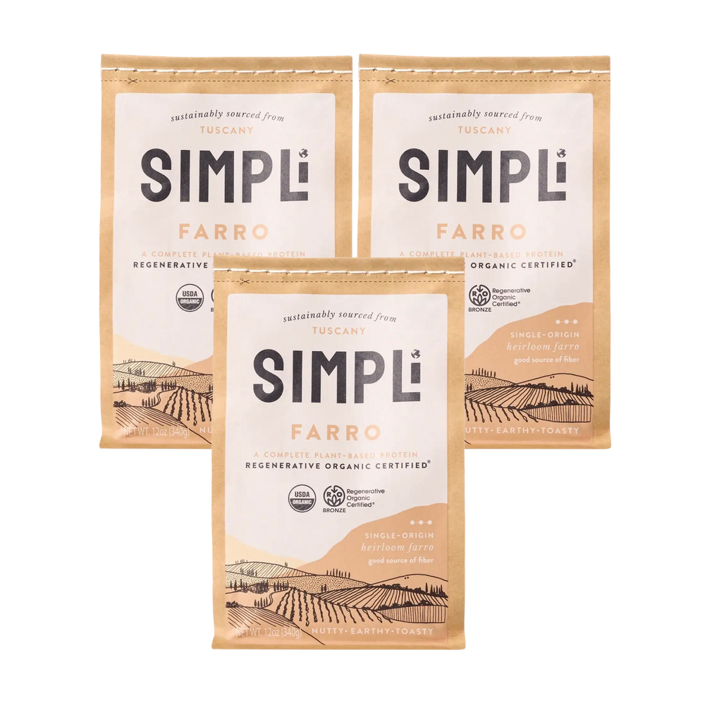 3-PACK SIMPLi REGENERATIVE ORGANIC CERTIFIED® FARRO