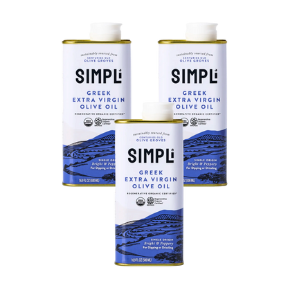 3-PACK SIMPLi REGENERATIVE ORGANIC CERTIFIED® GREEK EXTRA VIRGIN OLIVE OIL