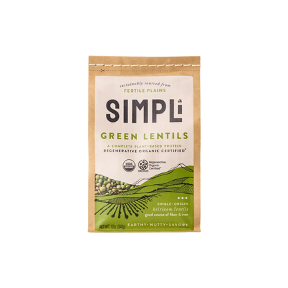 SIMPLi REGENERATIVE ORGANIC CERTIFIED® GREEN LENTILS