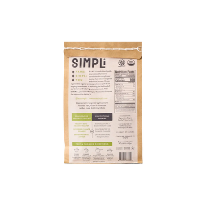 SIMPLi REGENERATIVE ORGANIC CERTIFIED® GREEN LENTILS