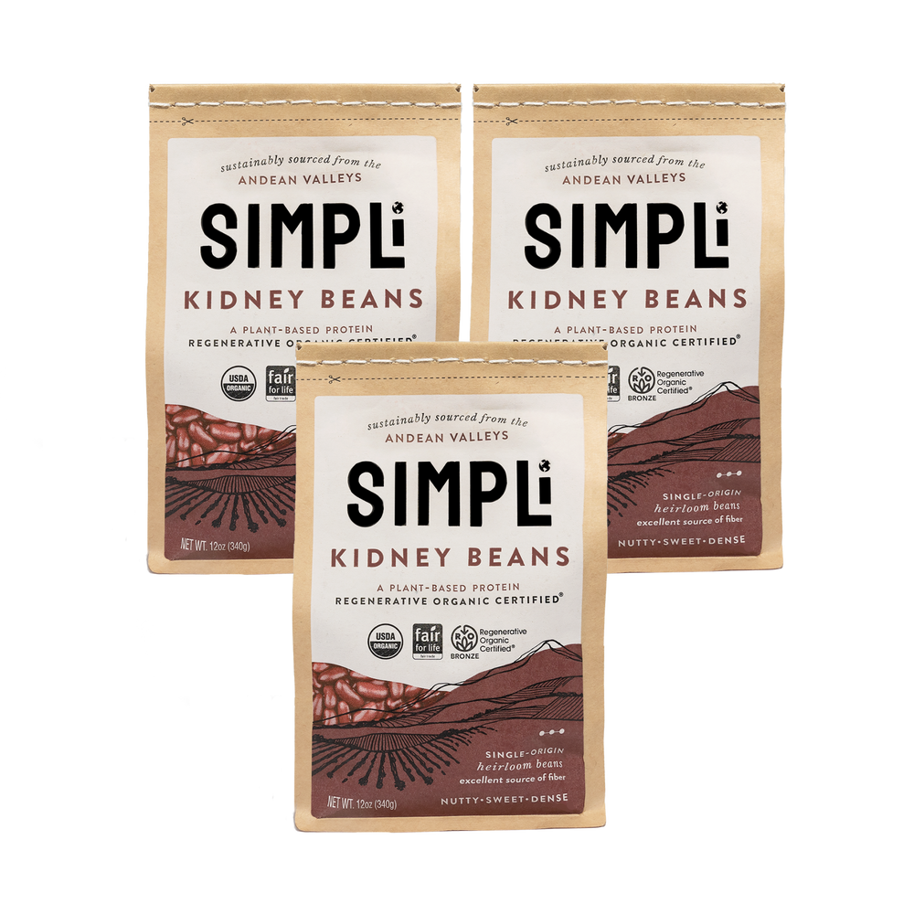 3-PACK SIMPLi REGENERATIVE ORGANIC CERTIFIED® KIDNEY BEANS