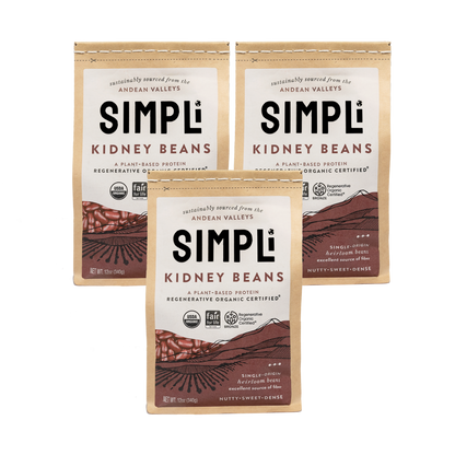 3-PACK SIMPLi REGENERATIVE ORGANIC CERTIFIED® KIDNEY BEANS