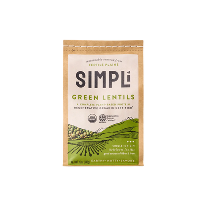 SIMPLI REGENERATIVE ORGANIC CERTIFIED® GREEN LENTILS