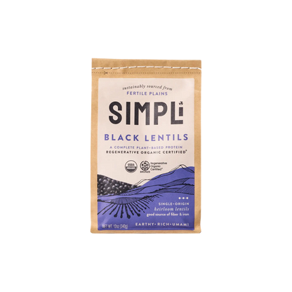SIMPLI REGENERATIVE ORGANIC CERTIFIED® BLACK LENTILS