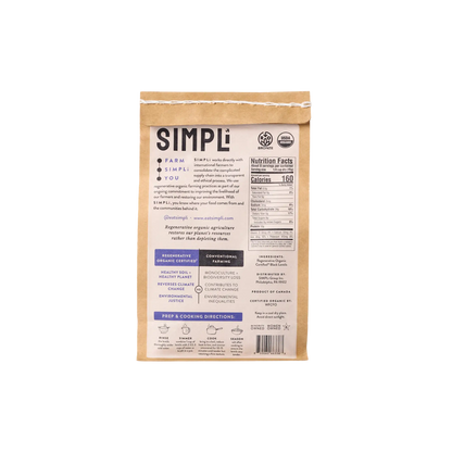 SIMPLI REGENERATIVE ORGANIC CERTIFIED® BLACK LENTILS