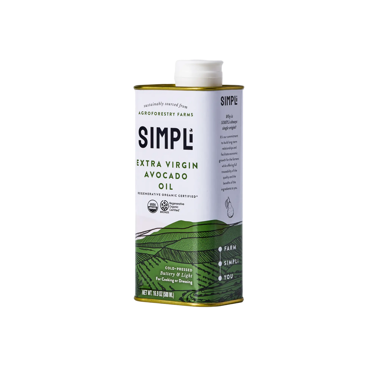 SIMPLI REGENERATIVE ORGANIC CERTIFIED® EXTRA VIRGIN AVOCADO OIL