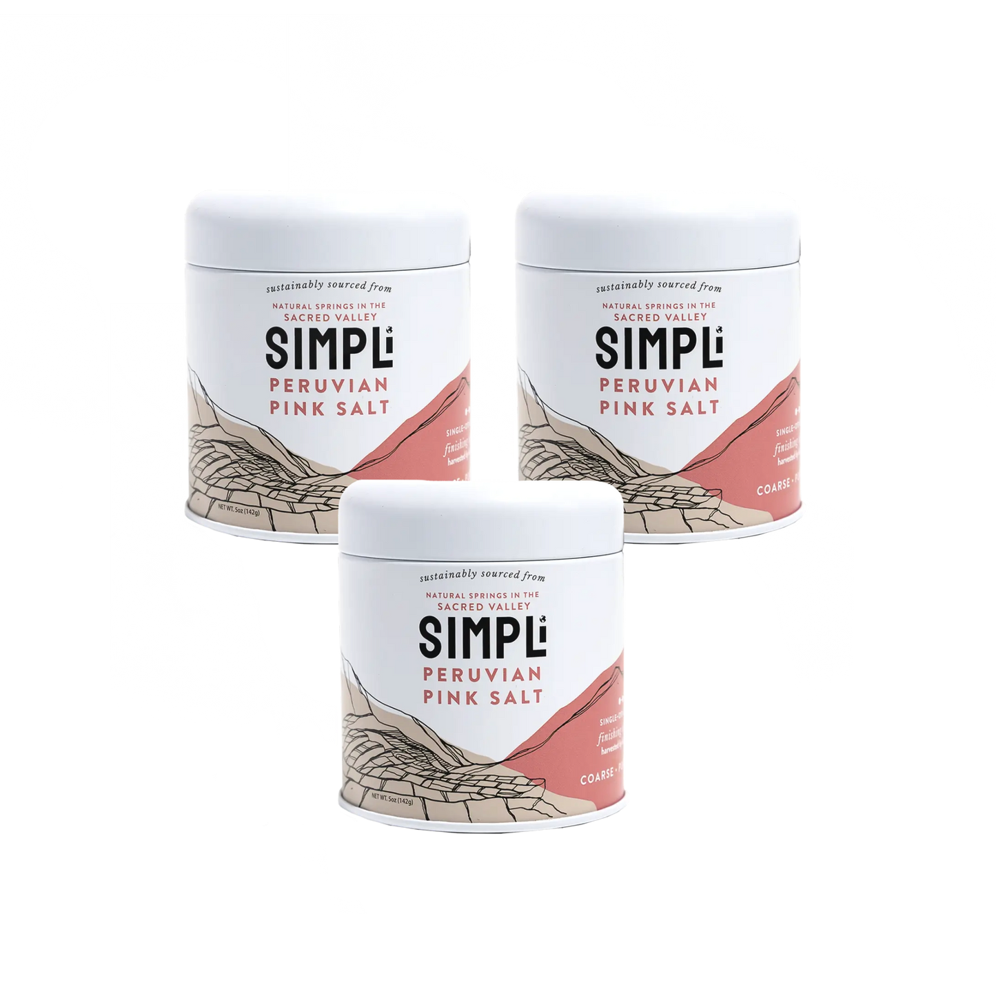 3-PACK SIMPLi PERUVIAN PINK SALT