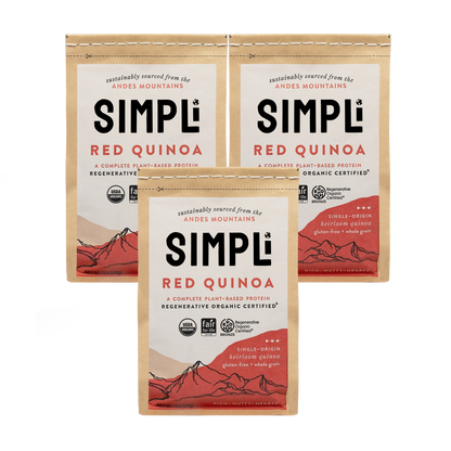 3-PACK SIMPLi REGENERATIVE ORGANIC CERTIFIED® RED QUINOA