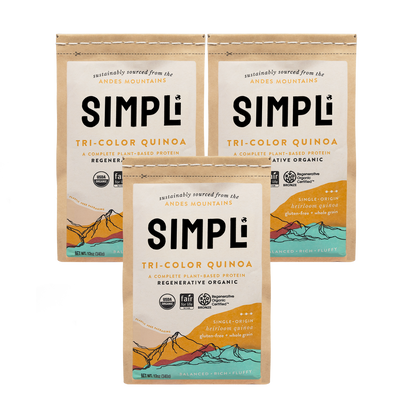 3-PACK SIMPLi REGENERATIVE ORGANIC CERTIFIED® TRI-COLOR QUINOA