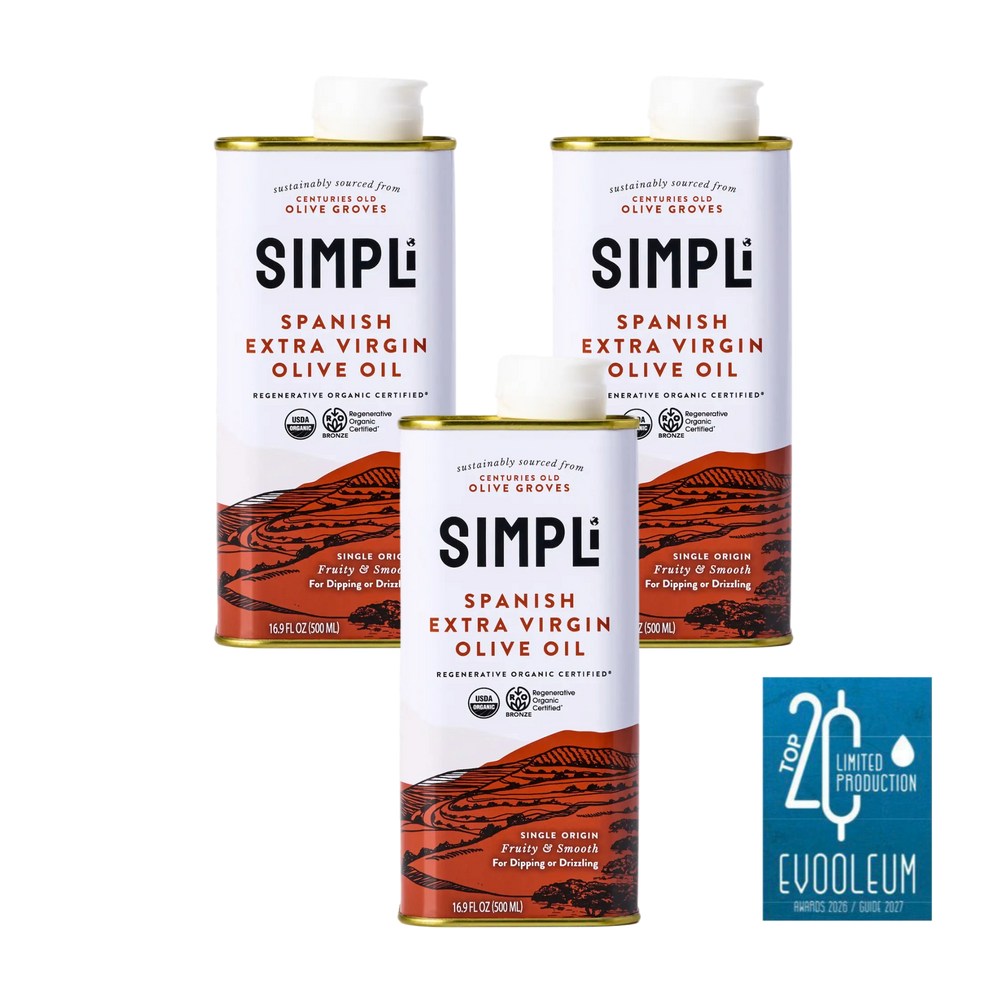 3-PACK SIMPLi REGENERATIVE ORGANIC CERTIFIED® SPANISH EXTRA VIRGIN OLIVE OIL