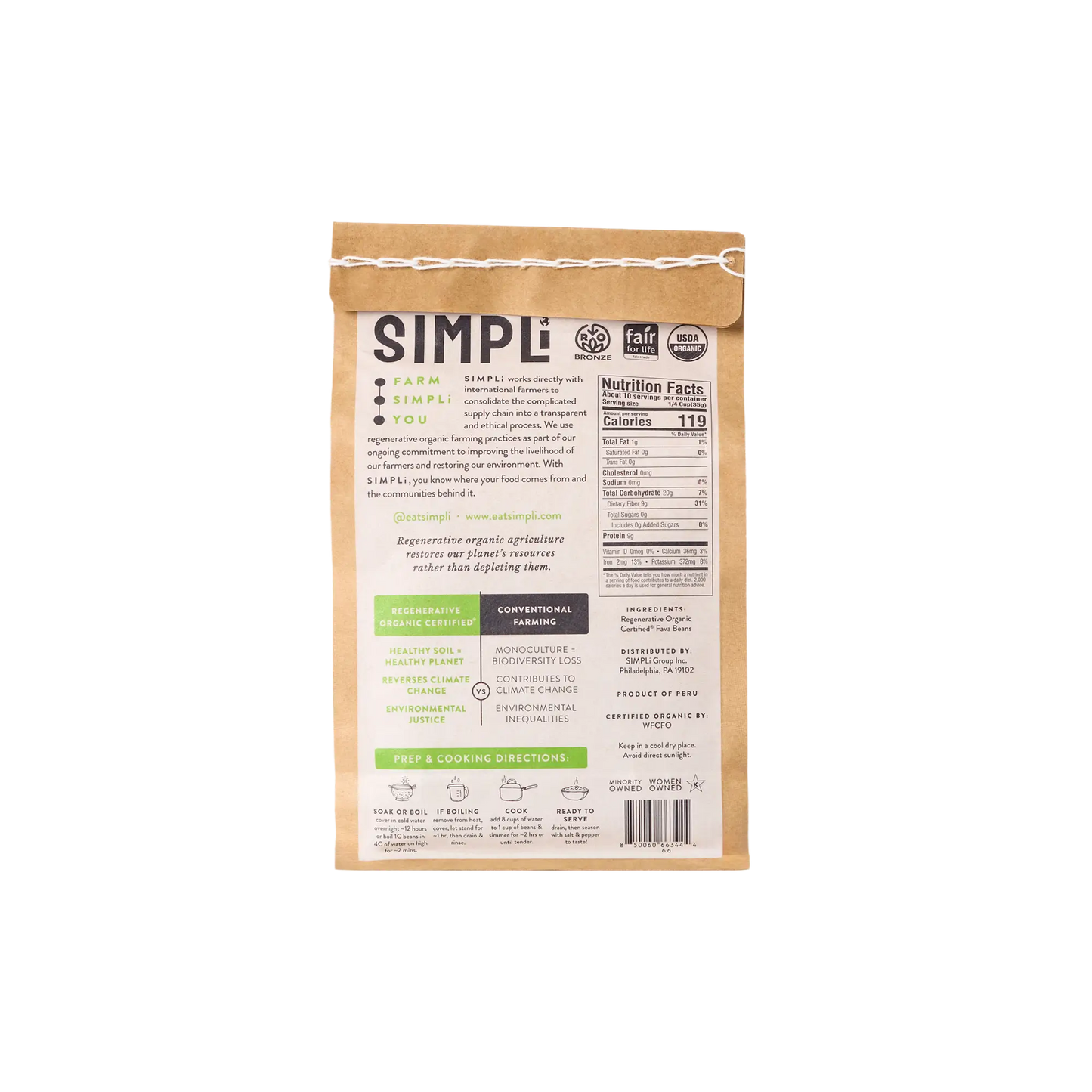 SIMPLI REGENERATIVE ORGANIC CERTIFIED® FAVA BEANS