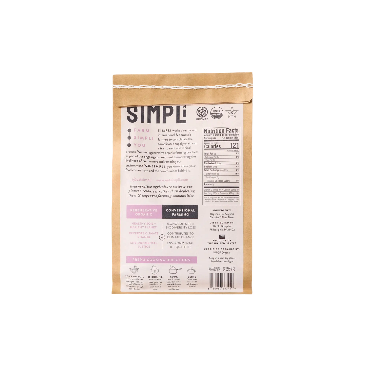 SIMPLI REGENERATIVE ORGANIC CERTIFIED® PINTO BEANS
